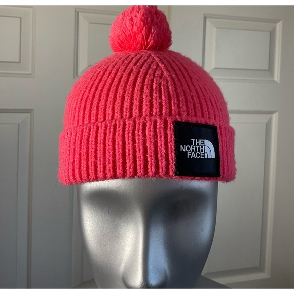 The North Face Littles Toddler Box Logo Pom Beanie Hat - Picture 1 of 6